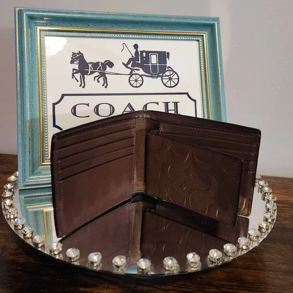 Coach Mahogany 3-in-1 Mens Wallet. EUC! - Picture 4 of 6